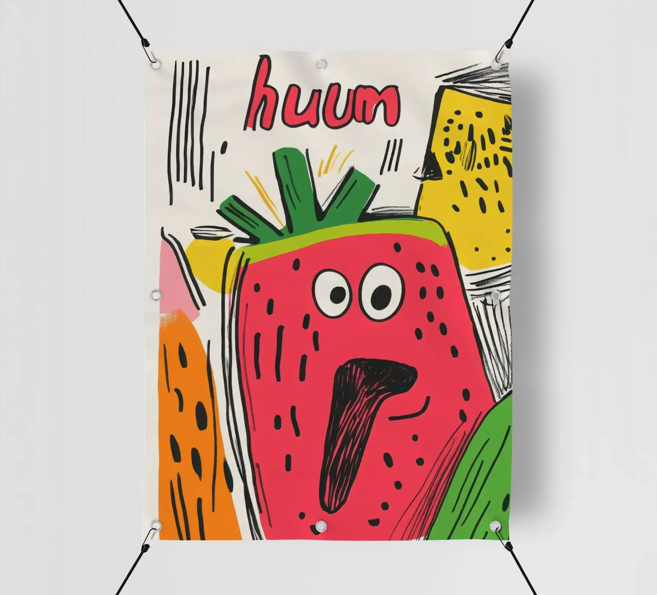 Hum Watermelon bâche pvc de Pop and Fruits - Affiches & posters