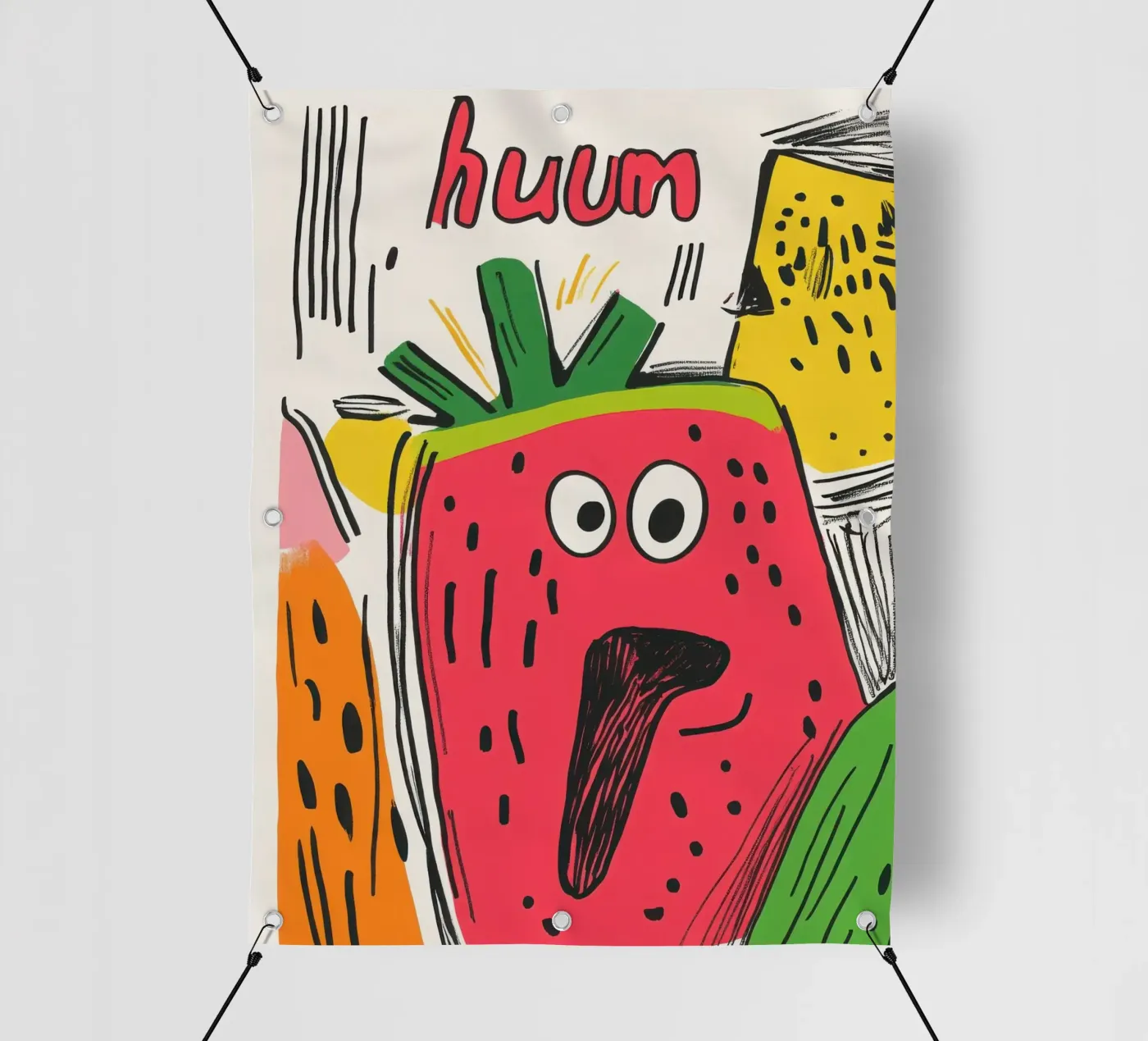 Hum Watermelon PVC Plane von Pop and Fruits - Affiches & posters
