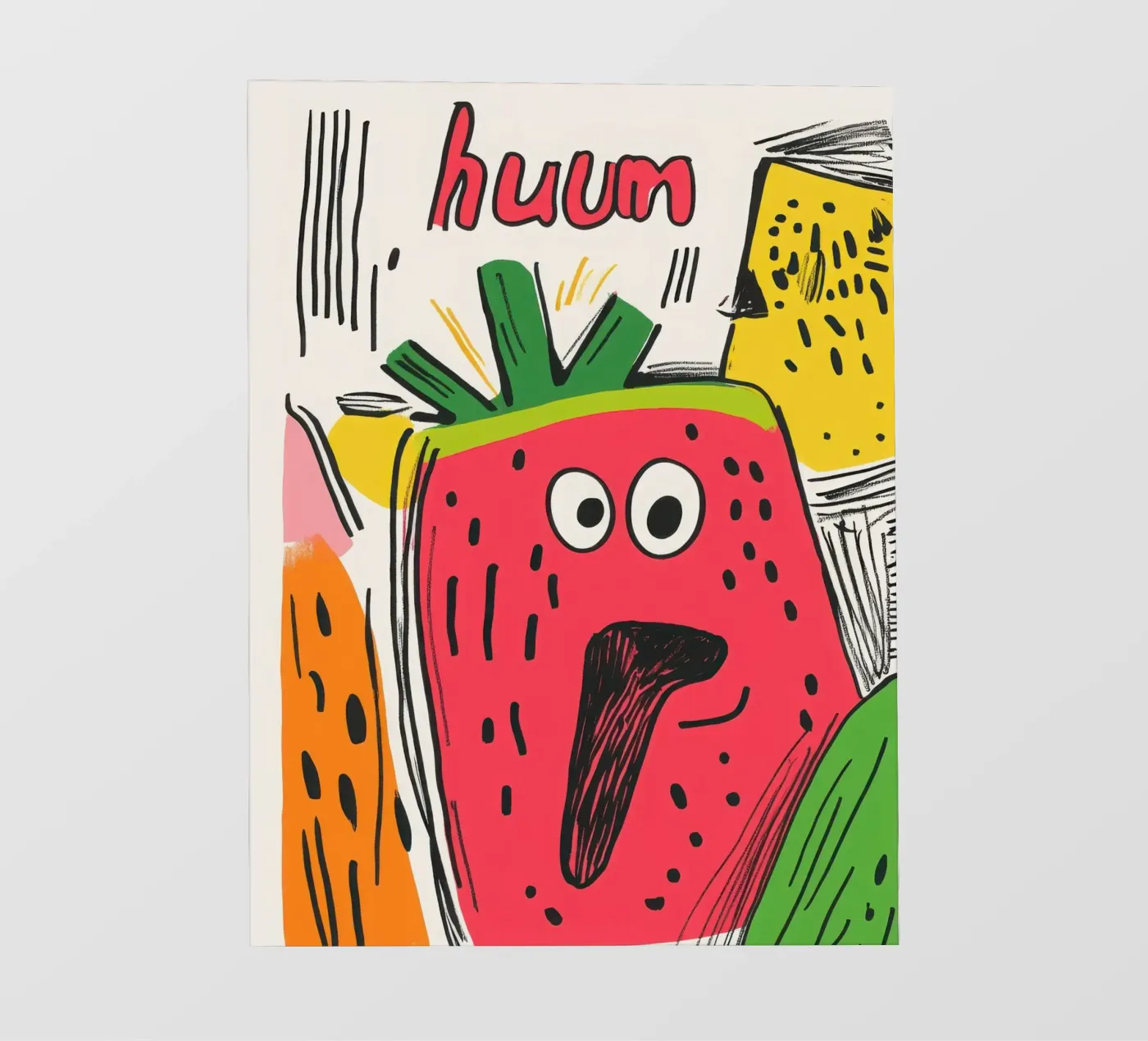 Hum Watermelon PVC Plane von Pop and Fruits - Affiches & posters