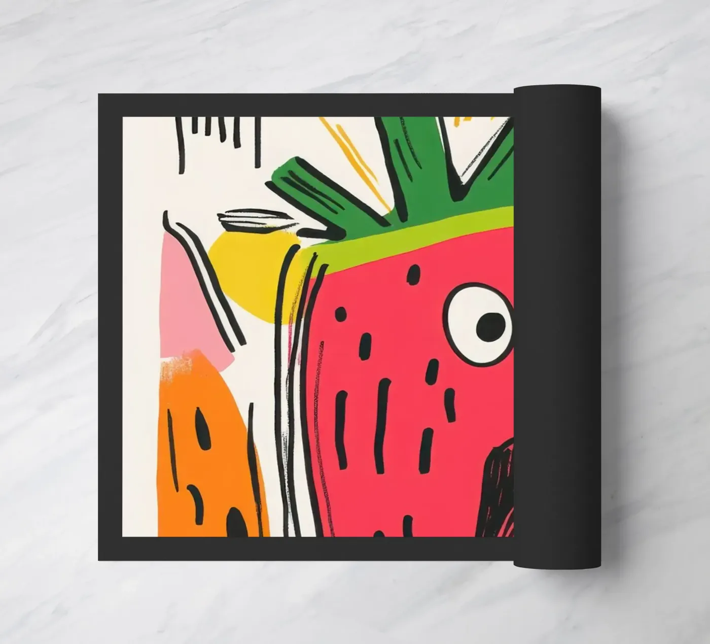 Watermeloen deurmat van Pop and Fruits - Affiches & posters