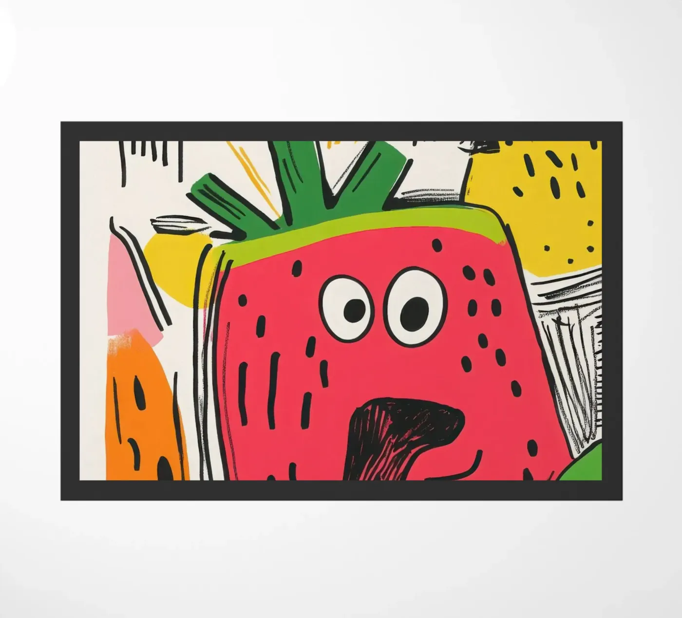 Watermeloen deurmat van Pop and Fruits - Affiches & posters