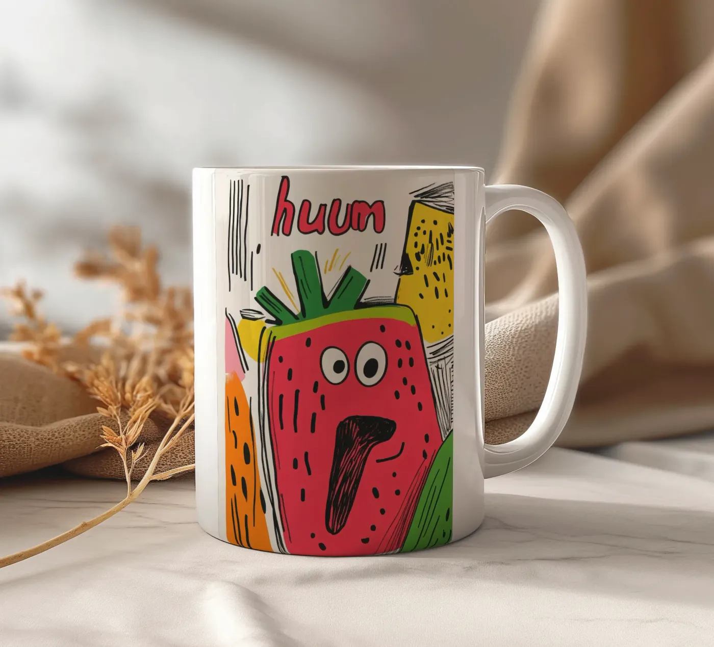 Hum Watermelon ceramic mug by Pop and Fruits - Affiches & posters