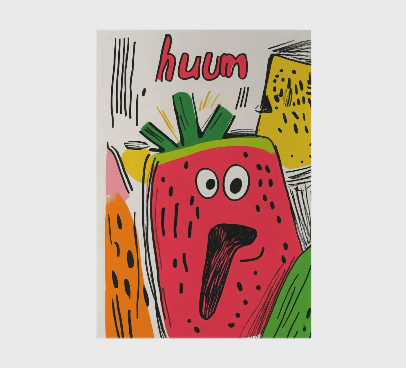Hum Pastèque carnet de Pop and Fruits - Affiches & posters