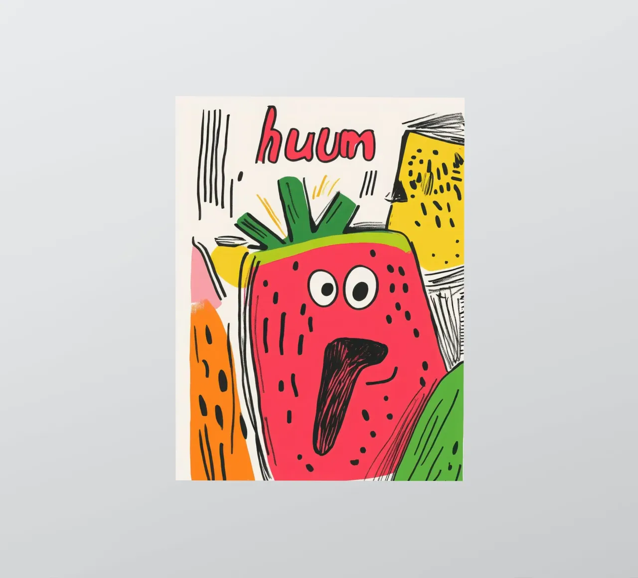 Hum Pastèque autocollant de Pop and Fruits - Affiches & posters