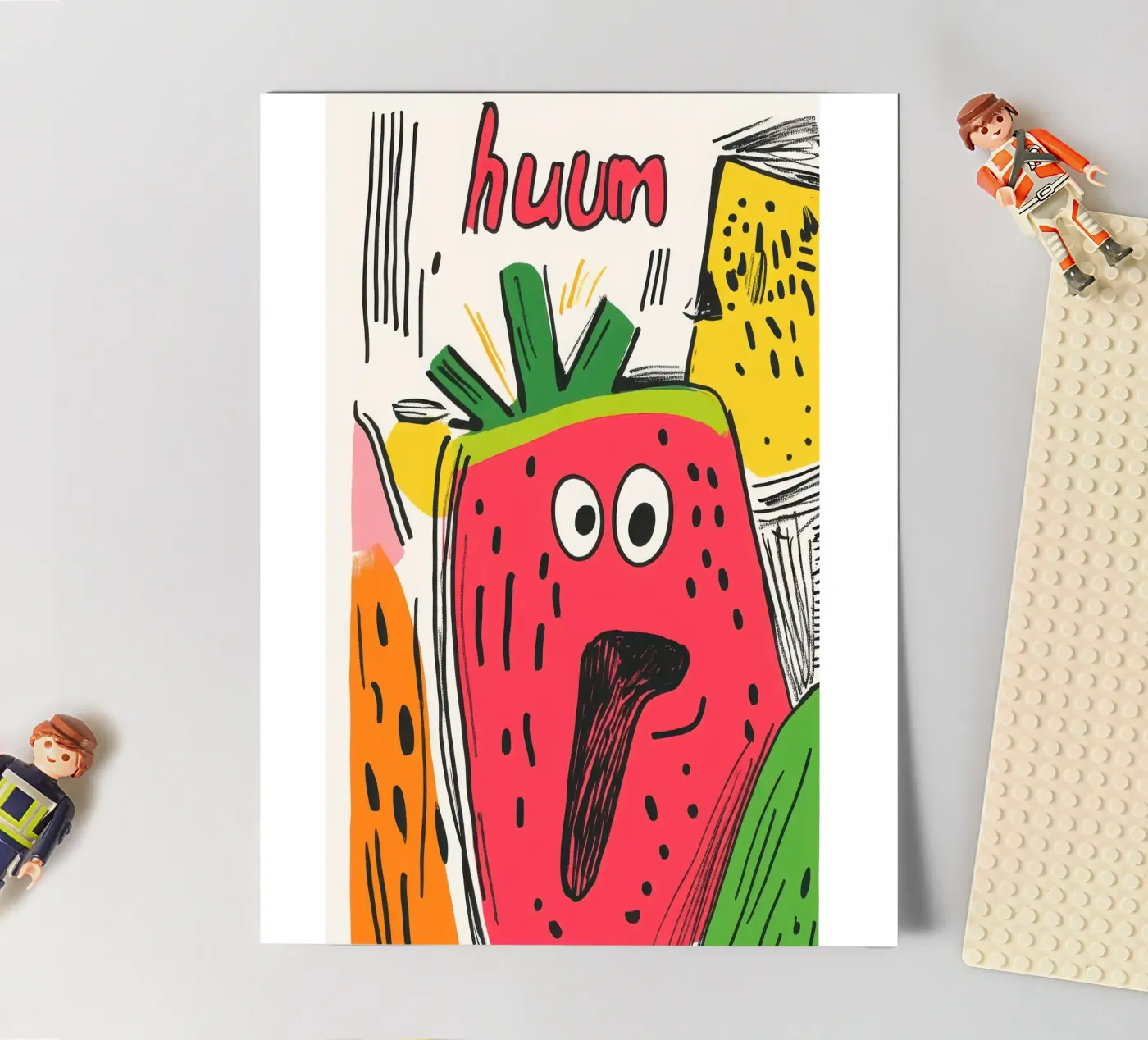 Hum Watermelon sticker sheet by Pop and Fruits - Affiches & posters
