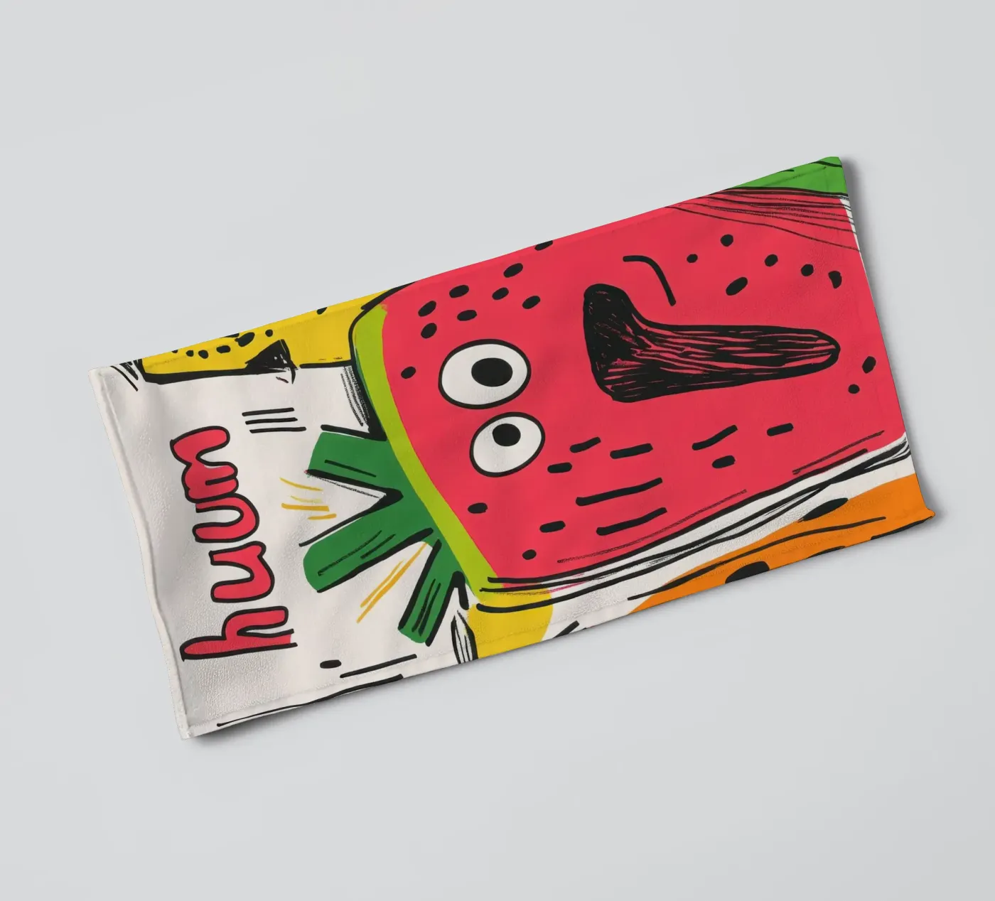 Hum Watermelon towel by Pop and Fruits - Affiches & posters
