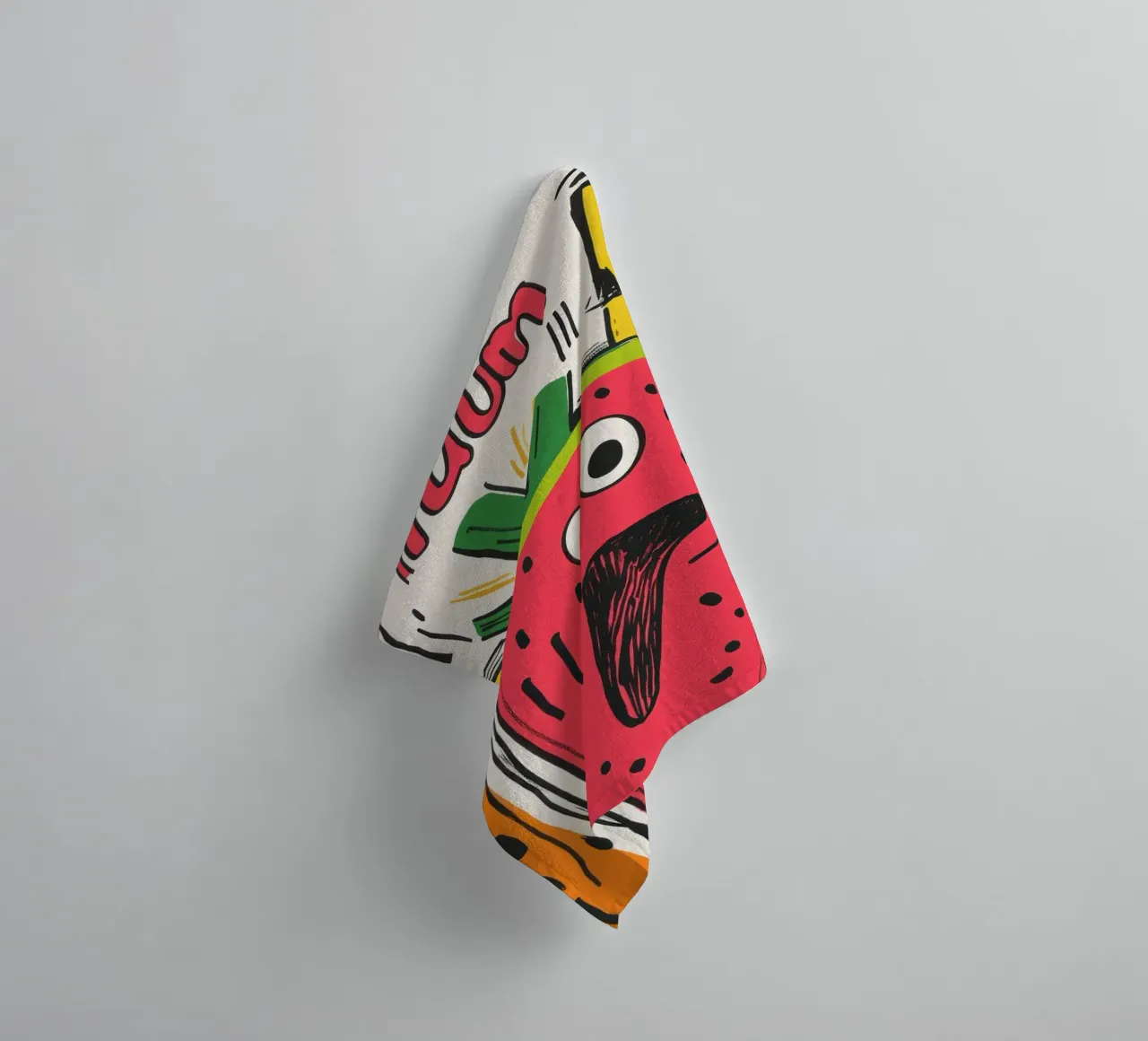 Hum Pastèque serviette de bain de Pop and Fruits - Affiches & posters