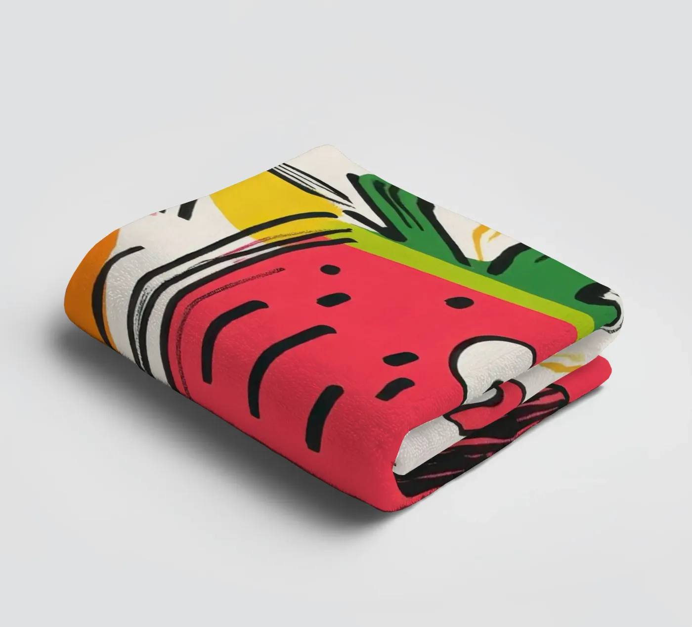 Hum Watermelon towel by Pop and Fruits - Affiches & posters