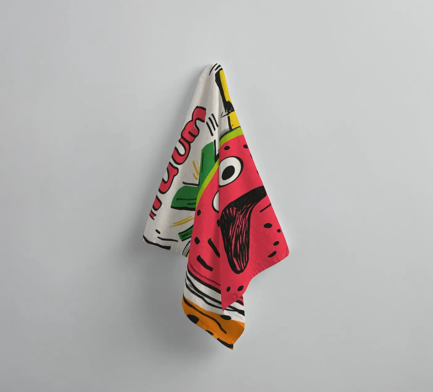 Hum Watermelon towel by Pop and Fruits - Affiches & posters
