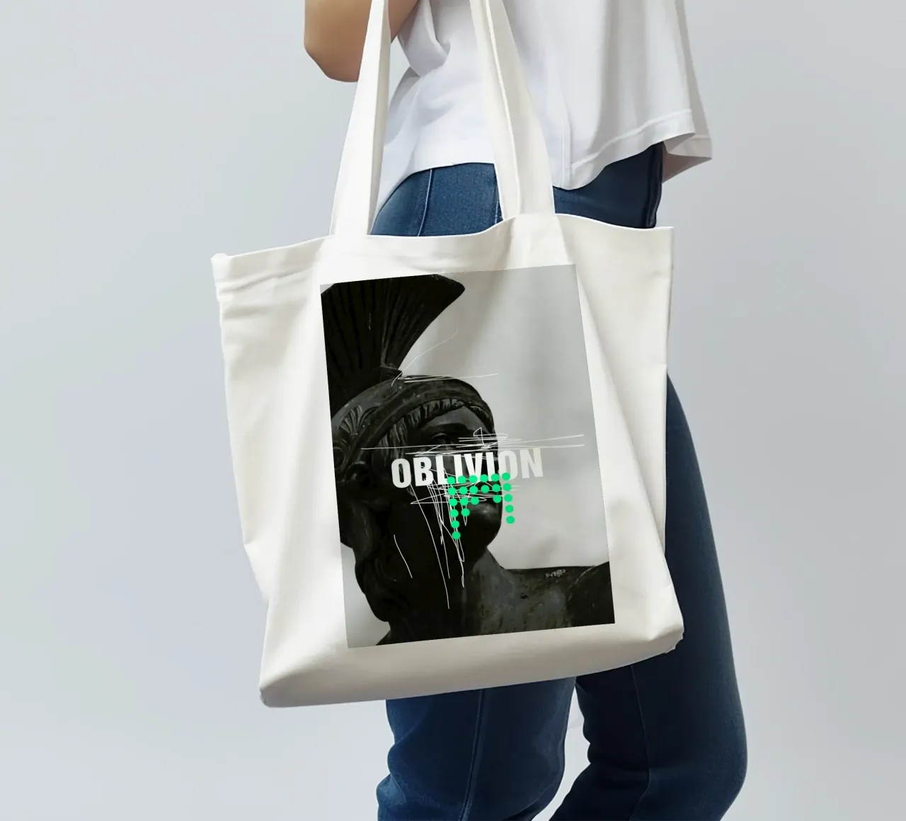 Oblivion borsa in juta da Frank Moth