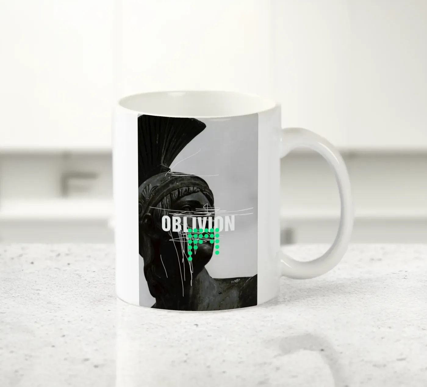 Oblivion ceramic mug by Frank Moth