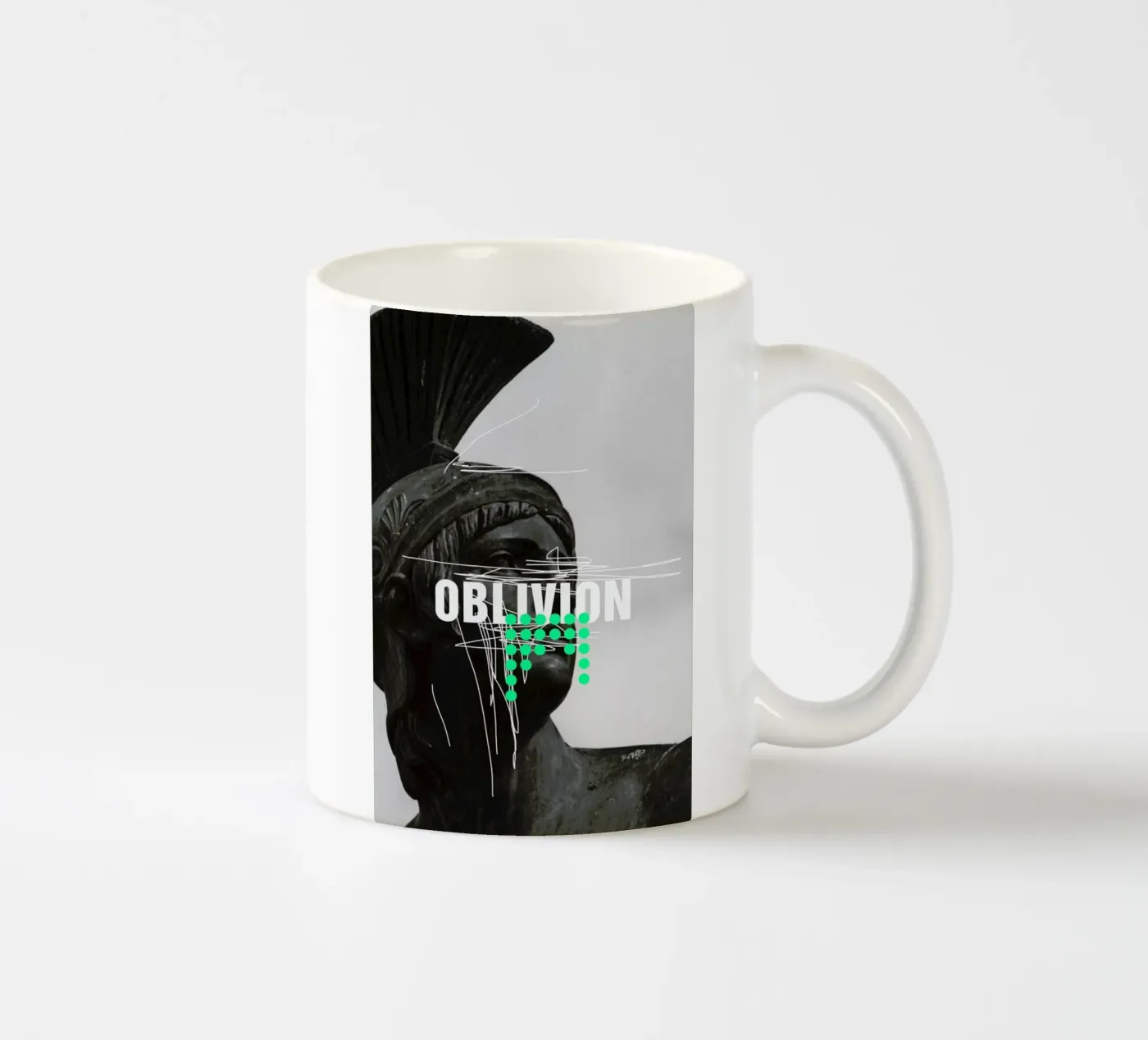 Oblivion ceramic mug by Frank Moth