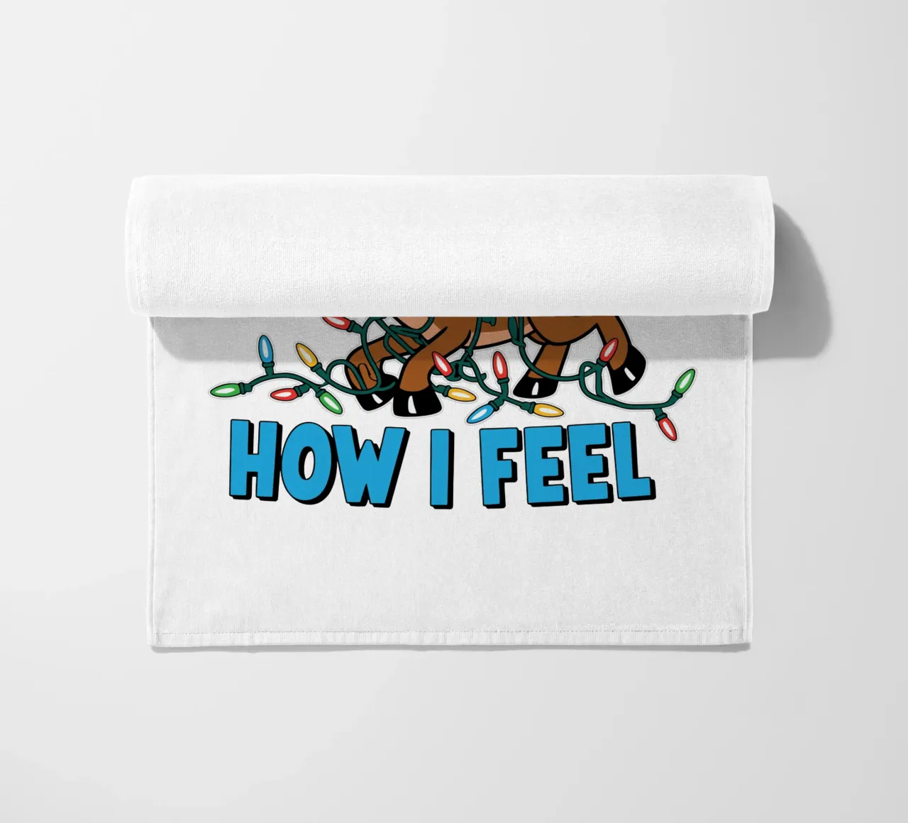 THIS IS HOW HOW I FEEL toalla de playa de edsonramosart