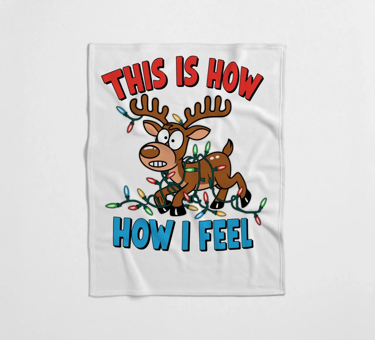 THIS IS HOW HOW I FEEL coperta in pile da edsonramosart