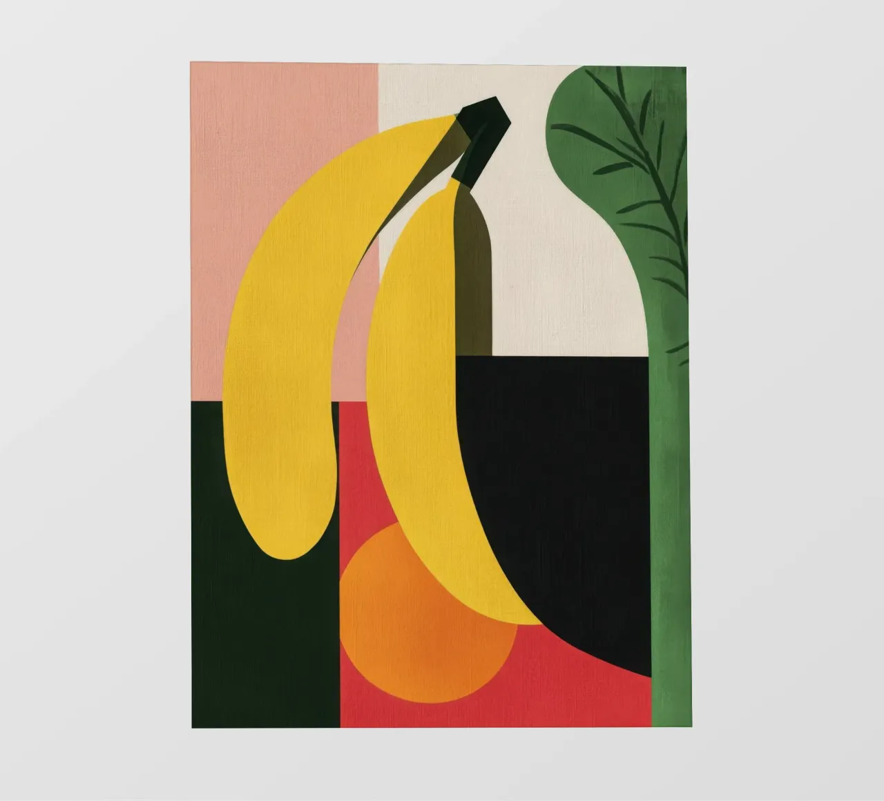 Banana geometrica pellicola backlit da Pop and Fruits - Affiches & posters