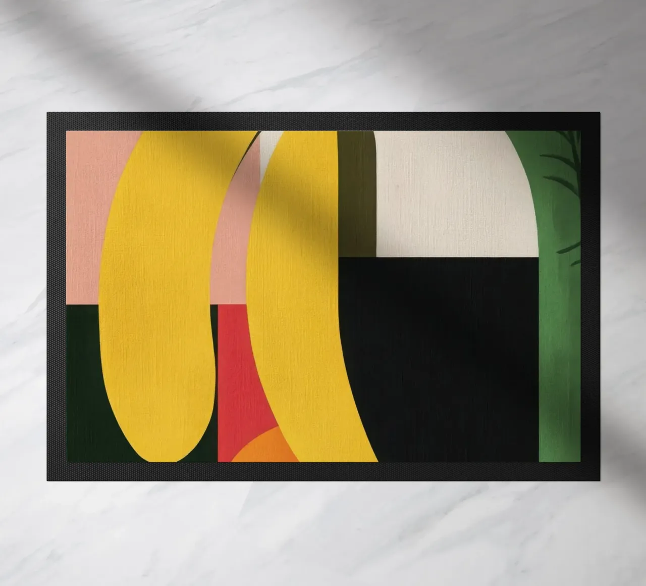 Banana geometrica zerbino da Pop and Fruits - Affiches & posters
