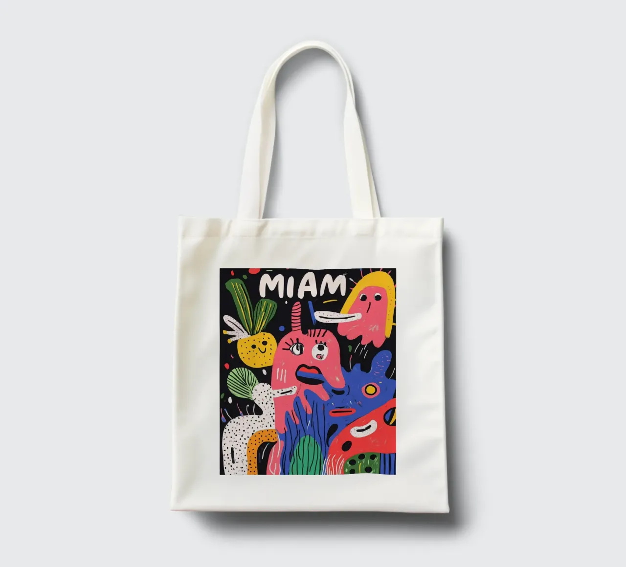 Paesaggio colorato di frutta borsa in juta da Pop and Fruits - Affiches & posters