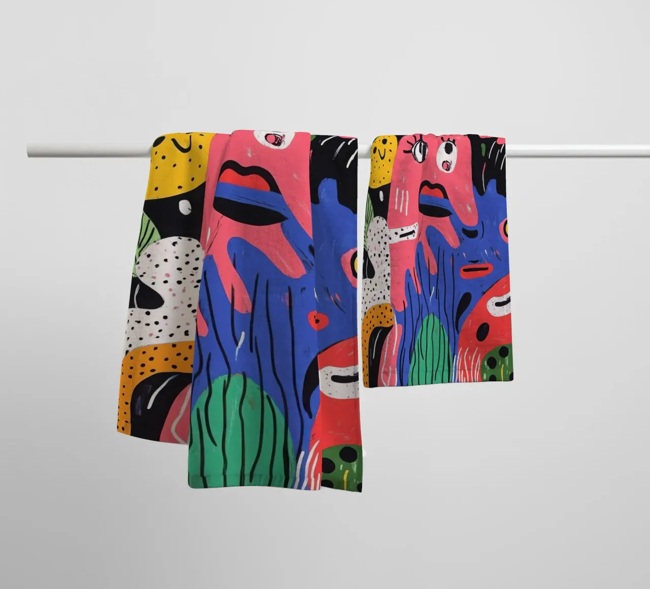 Paesaggio colorato di frutta asciugamano da bagno da Pop and Fruits - Affiches & posters