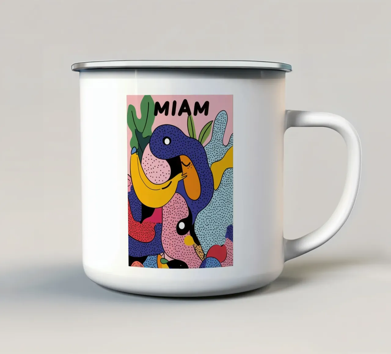 Mare di frutta tazza in smalto da Pop and Fruits - Affiches & posters