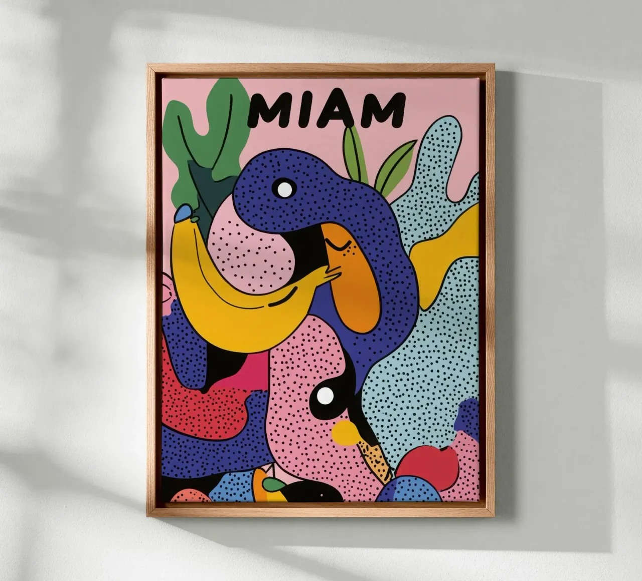 Mare di frutta tela con Cornice a cassetta da Pop and Fruits - Affiches & posters
