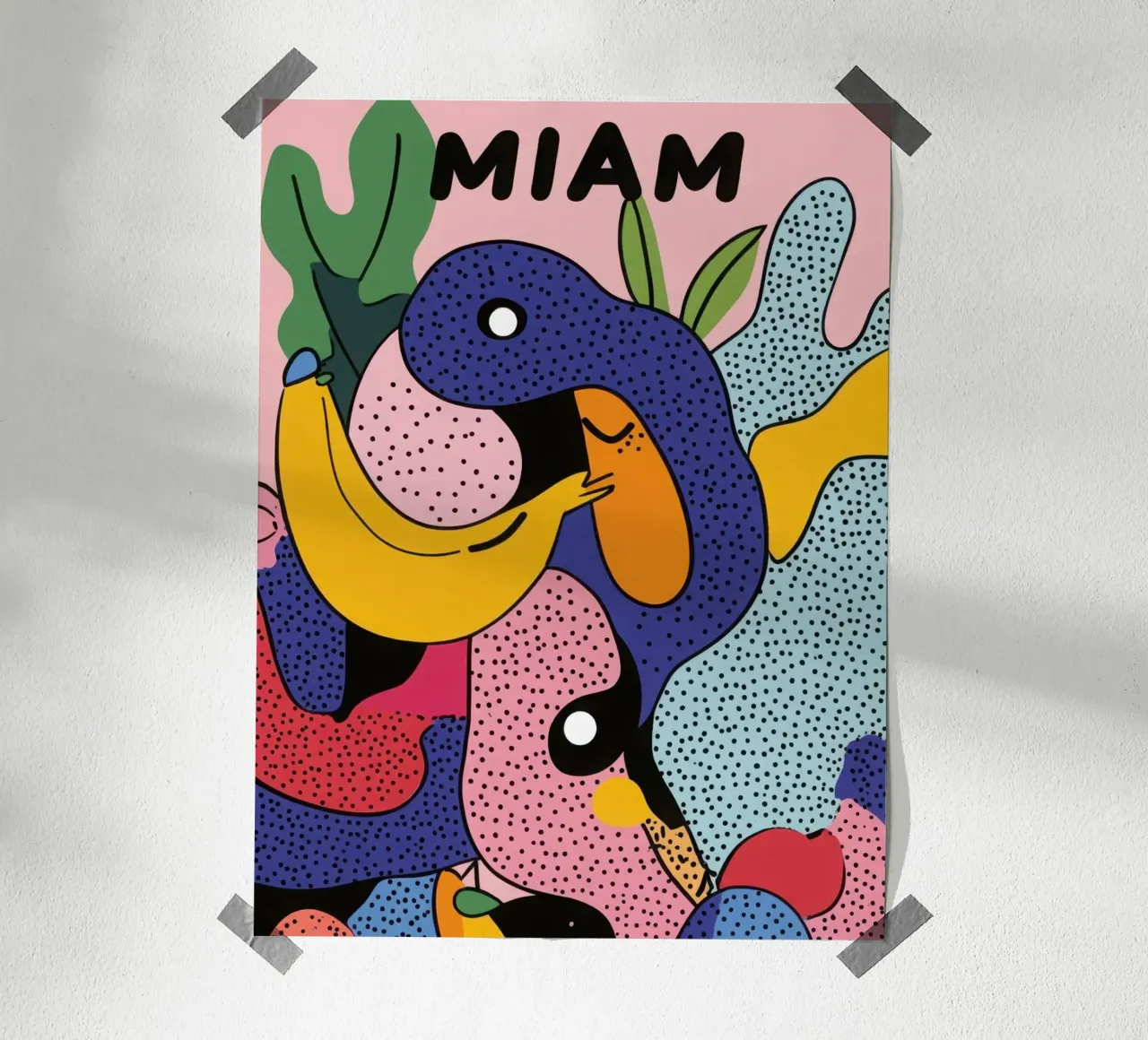 Mare di frutta poster con telaio in alluminio da Pop and Fruits - Affiches & posters