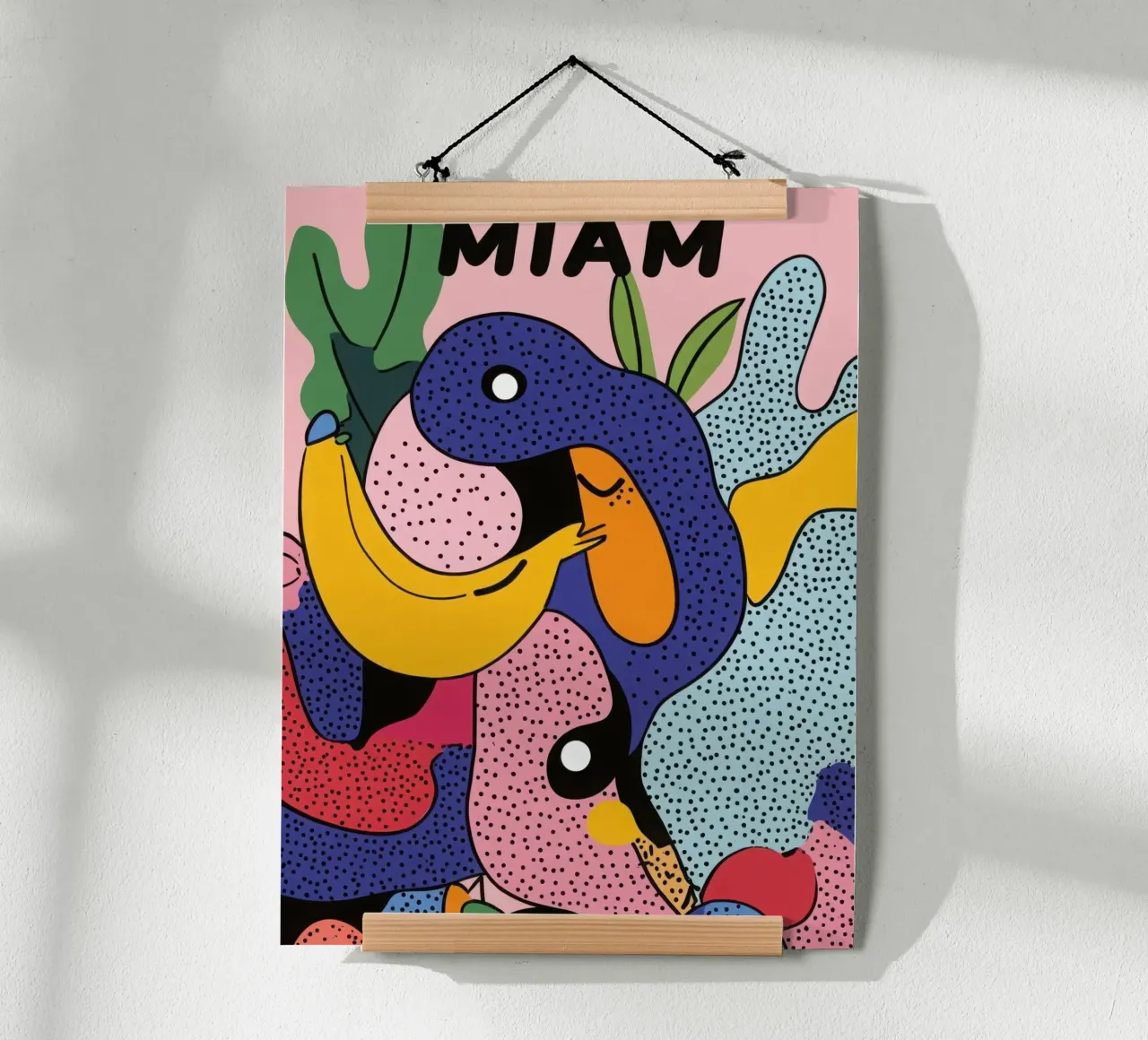 Mare di frutta poster con telaio in alluminio da Pop and Fruits - Affiches & posters