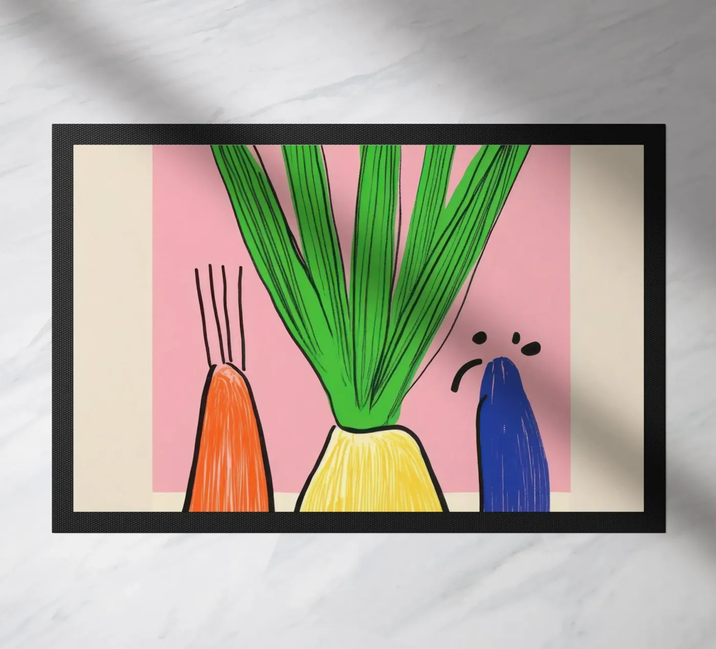 Yuck vegetables doormat by Pop and Fruits - Affiches & posters