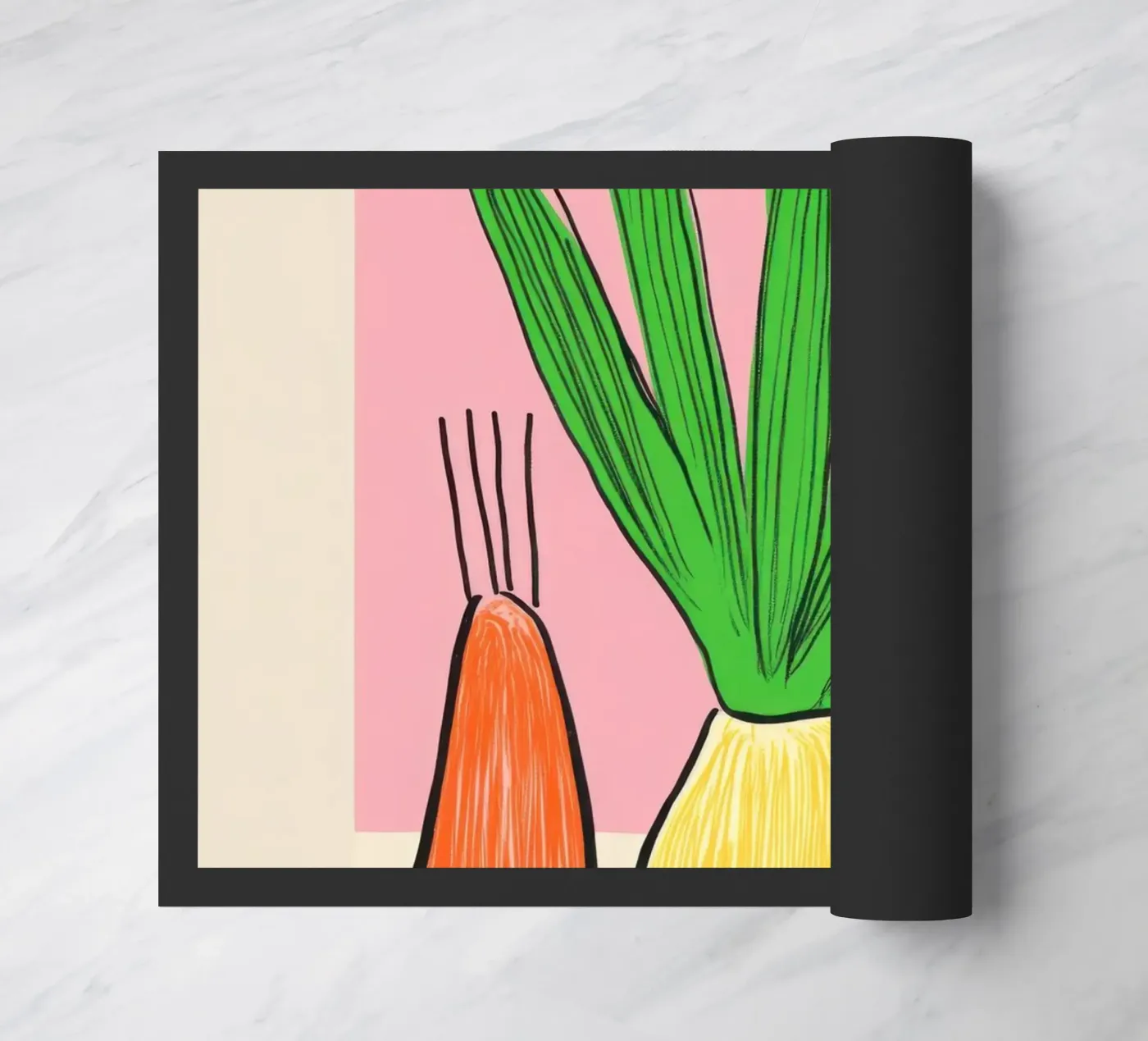 Yuck vegetables doormat by Pop and Fruits - Affiches & posters