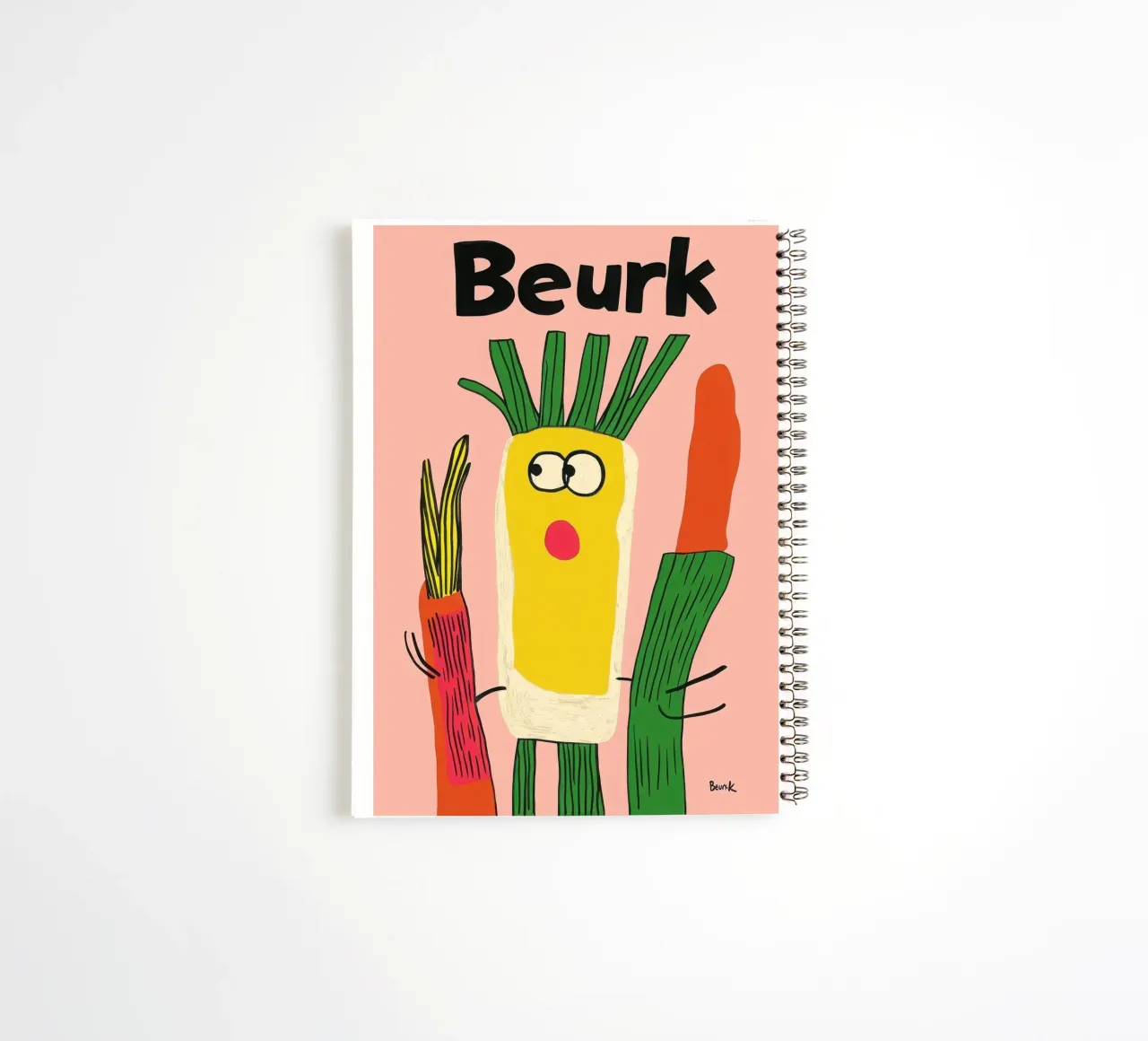 Yuck yuck vegetables spiral notebook by Pop and Fruits - Affiches & posters