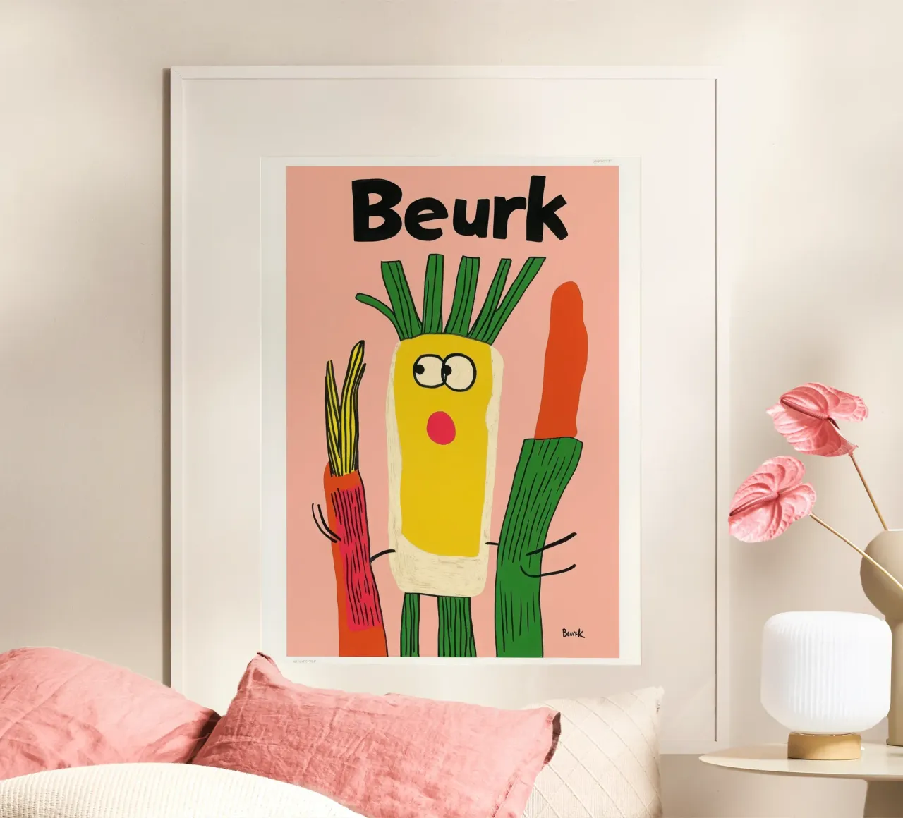 Yuck yuck vegetables poster by Pop and Fruits - Affiches & posters