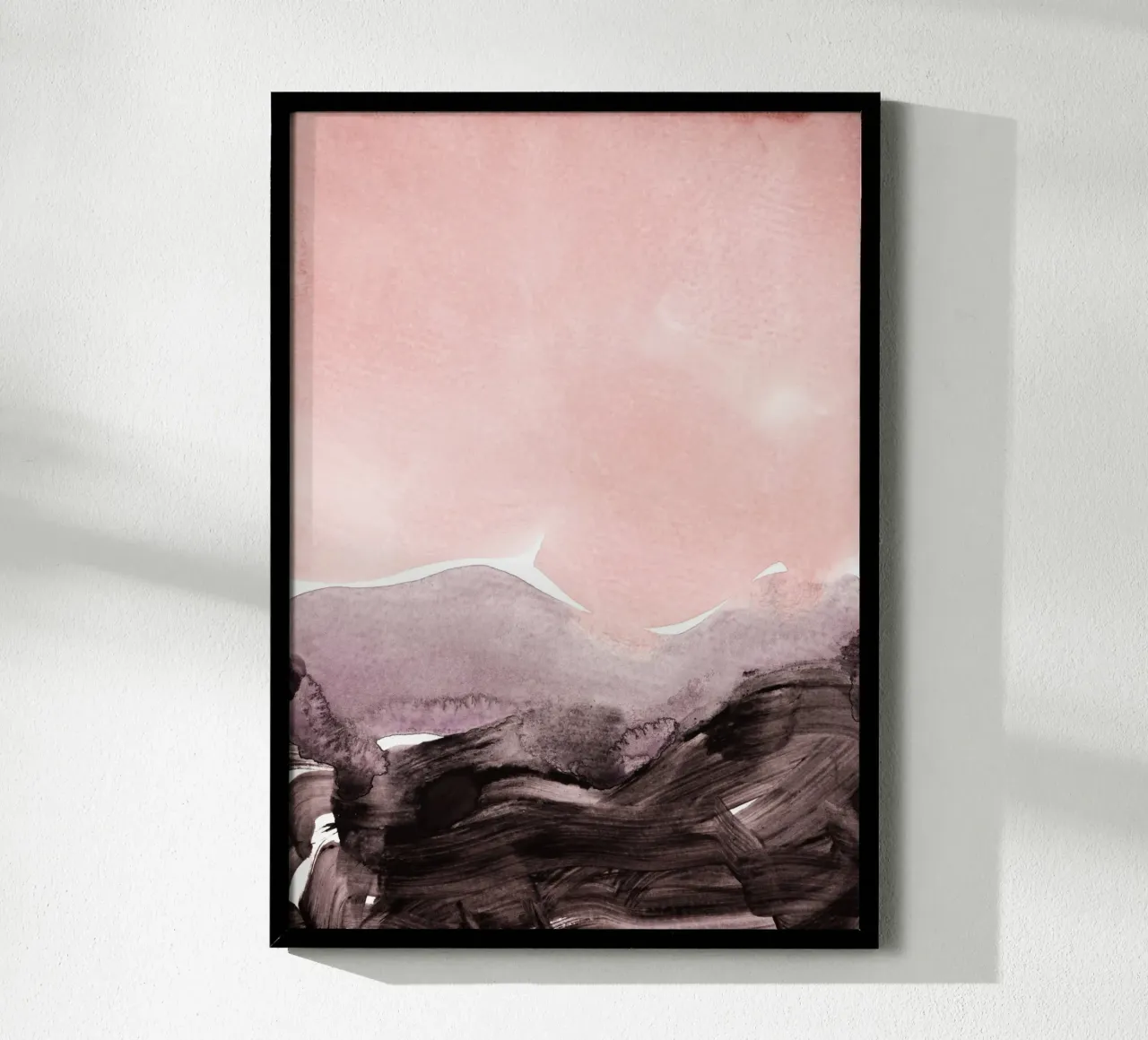 blush & mauve poster con telaio in alluminio da IRIS LEHNHARDT FINE ART