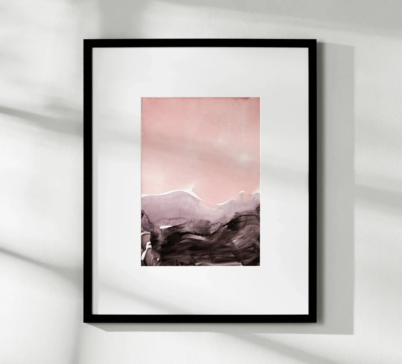 blush & mauve poster con telaio in alluminio da IRIS LEHNHARDT FINE ART