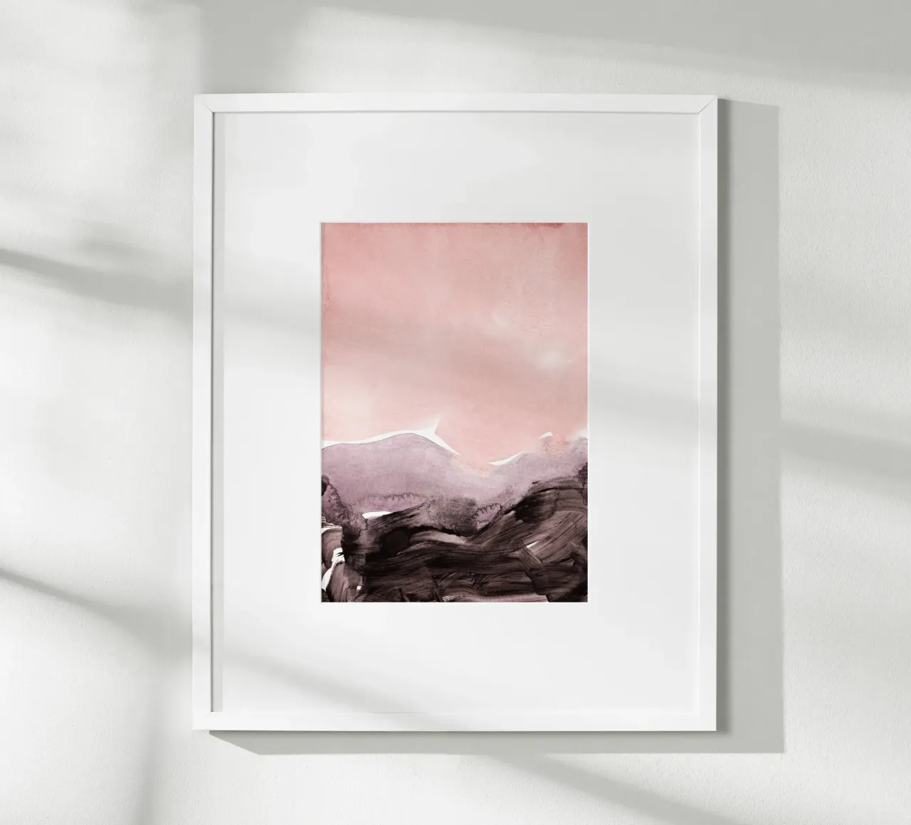 blush & mauve poster con telaio in alluminio da IRIS LEHNHARDT FINE ART