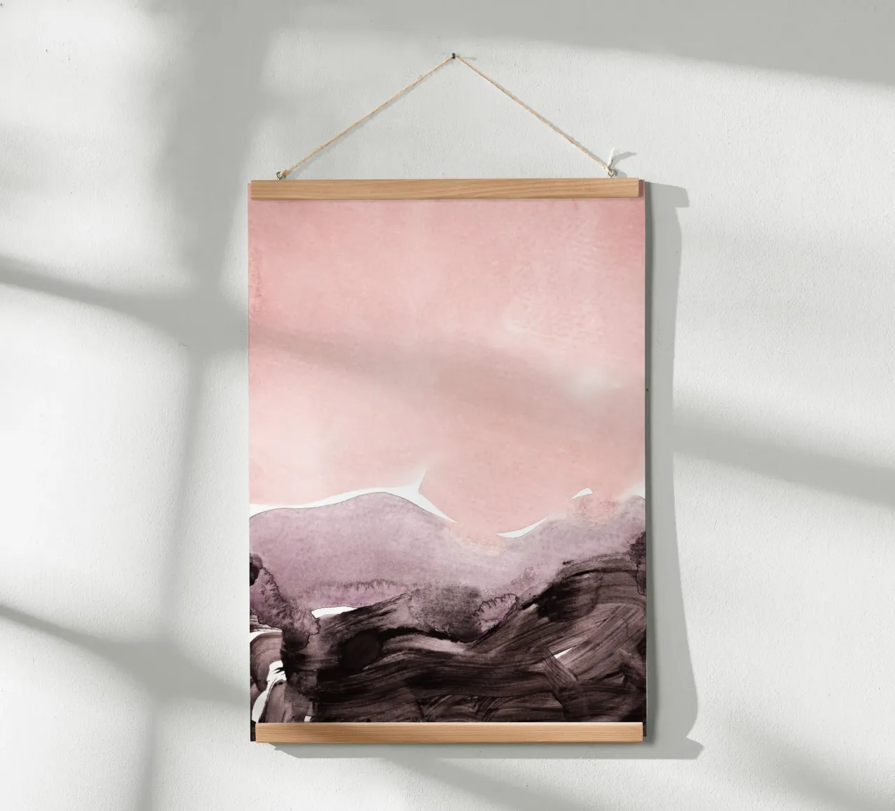 blush & mauve poster con telaio in alluminio da IRIS LEHNHARDT FINE ART