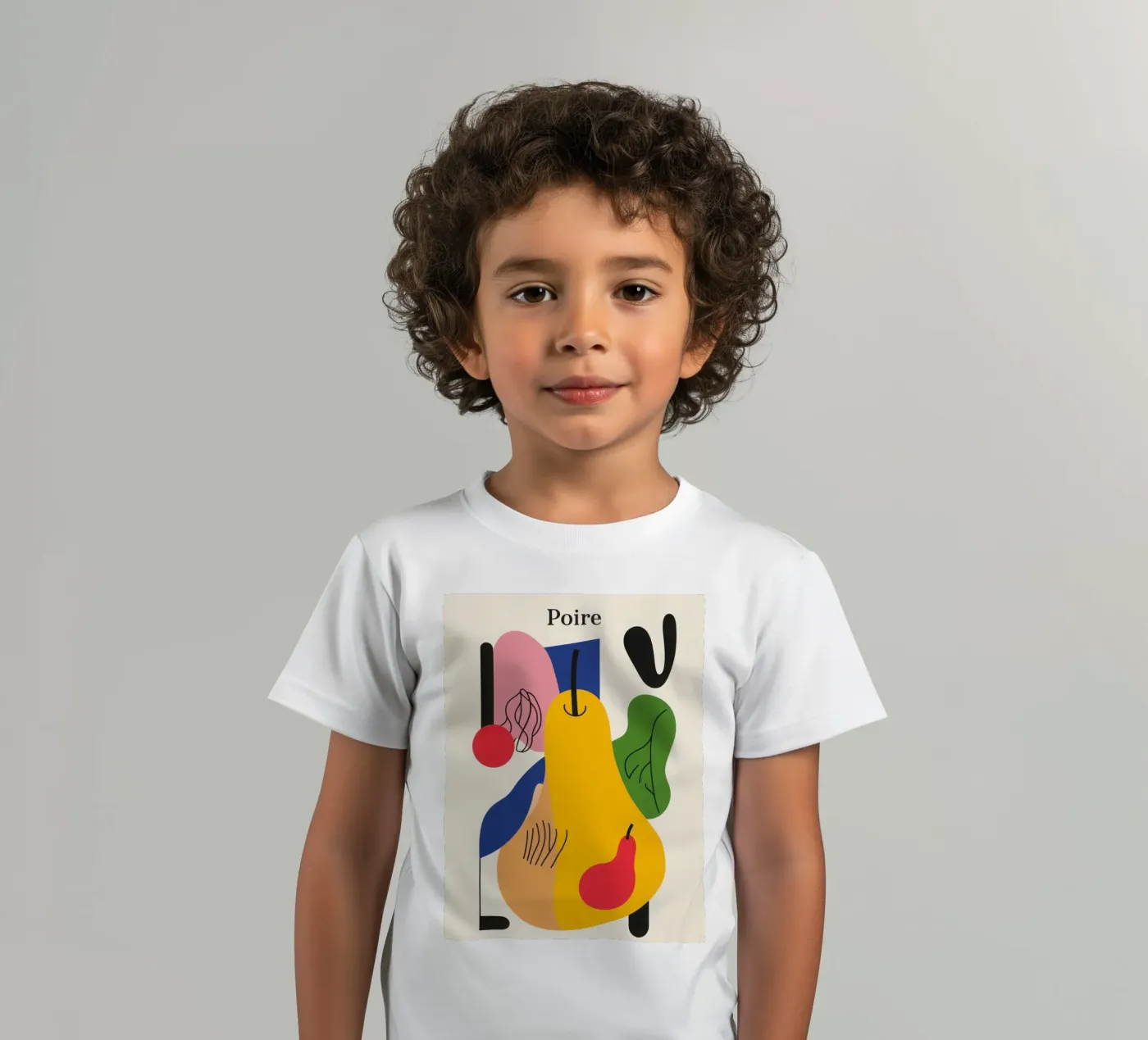 Pera geometrica t-shirt bambini da Pop and Fruits - Affiches & posters
