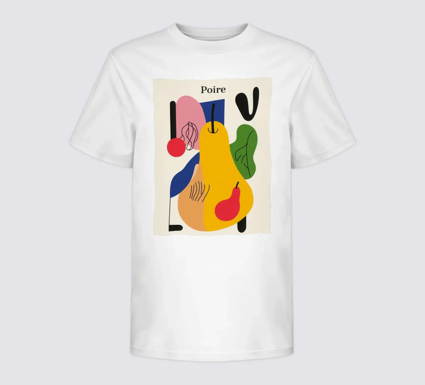 Pera geometrica t-shirt bambini da Pop and Fruits - Affiches & posters