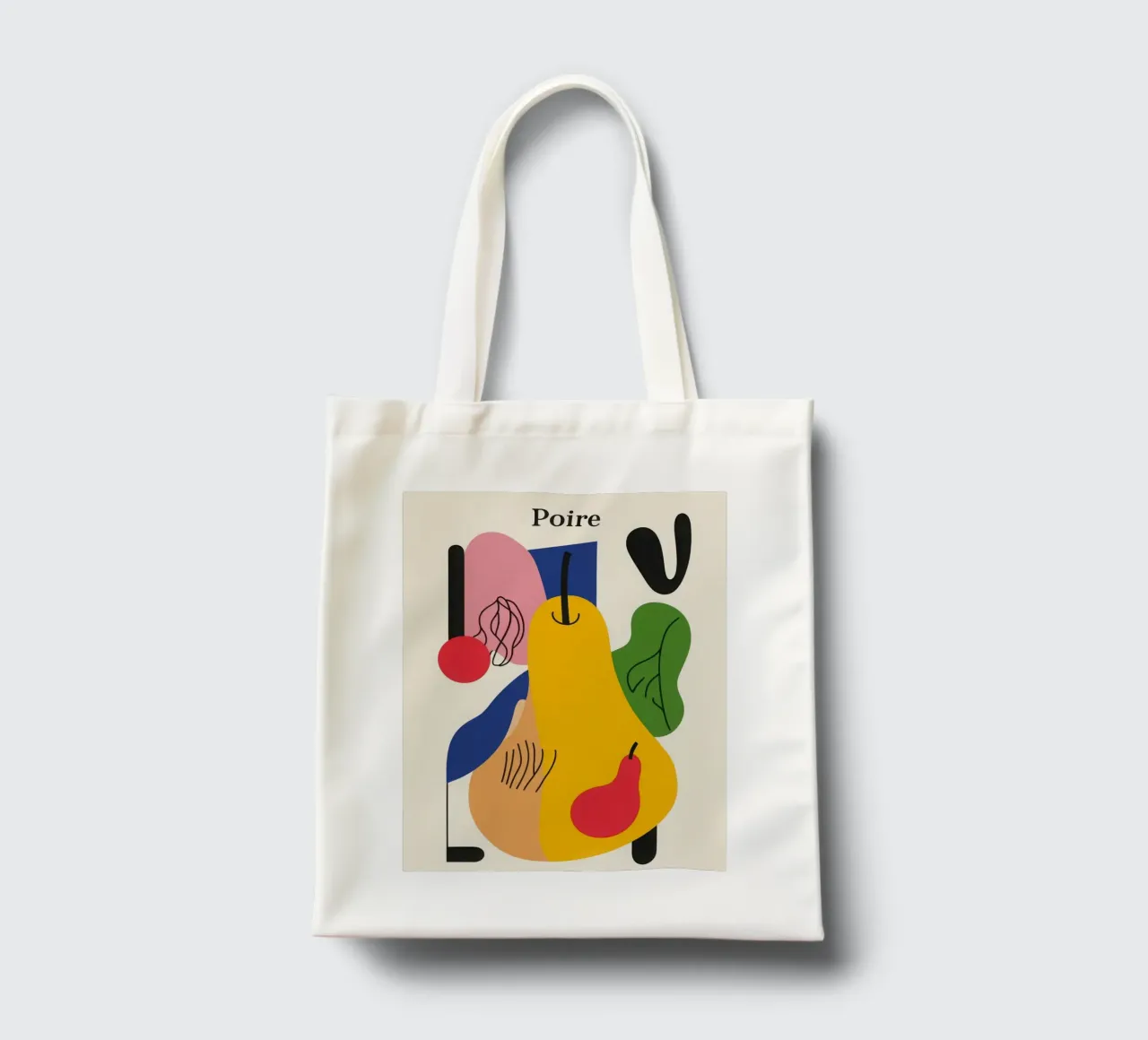 Geometric Pear tote bag by Pop and Fruits - Affiches & posters