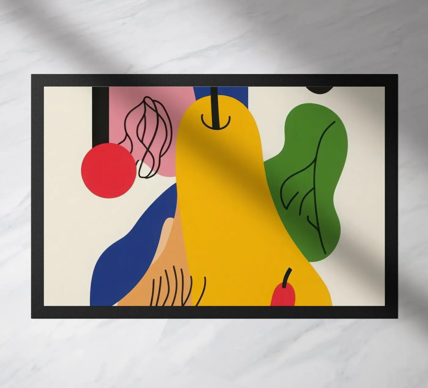 Geometric Pear zerbino da Pop and Fruits - Affiches & posters