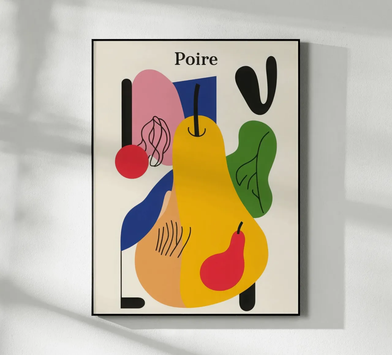 Pera geometrica plexiglass da Pop and Fruits - Affiches & posters