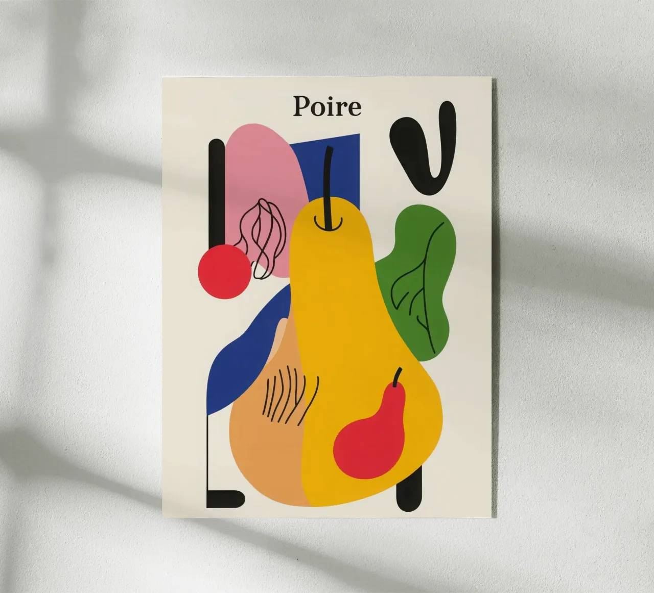 Pera geometrica plexiglass da Pop and Fruits - Affiches & posters