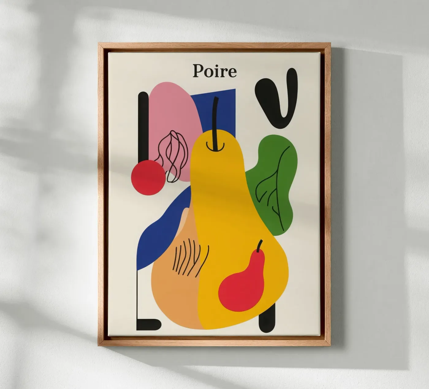 Pera geometrica tela da Pop and Fruits - Affiches & posters
