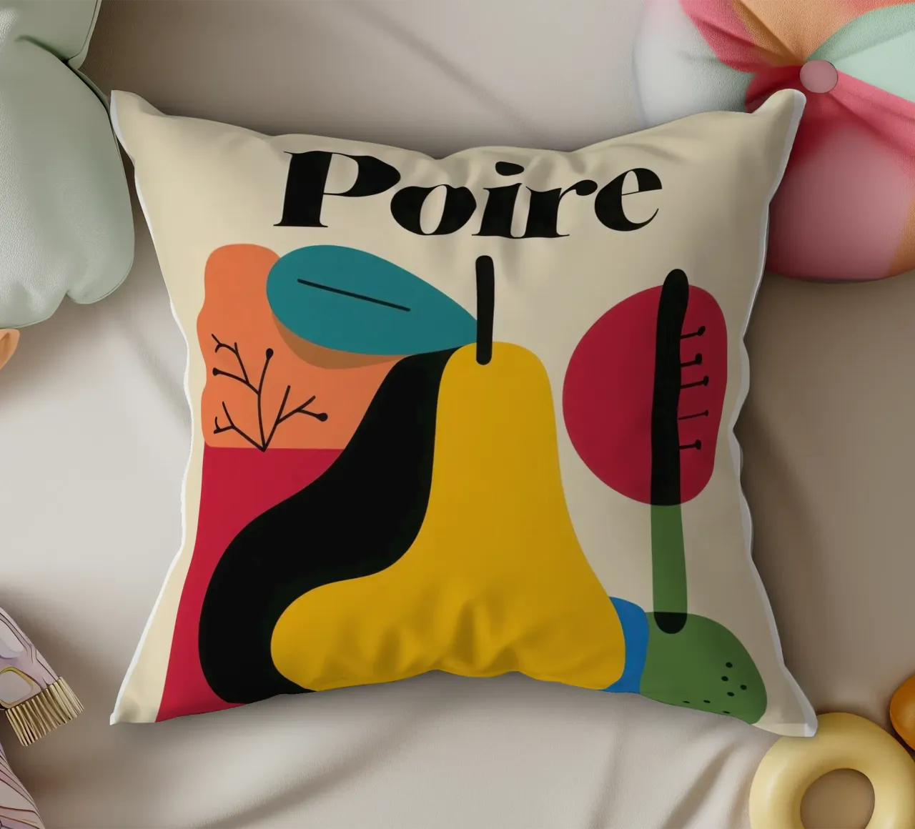 Poire Musicale cuscino da Pop and Fruits - Affiches & posters
