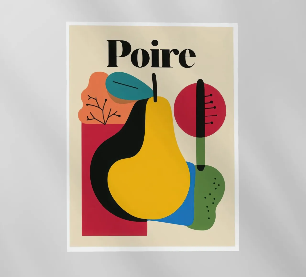 Poire Musicale pellicola backlit da Pop and Fruits - Affiches & posters