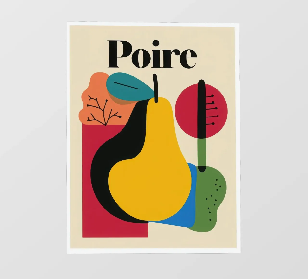 Poire Musicale pellicola backlit da Pop and Fruits - Affiches & posters