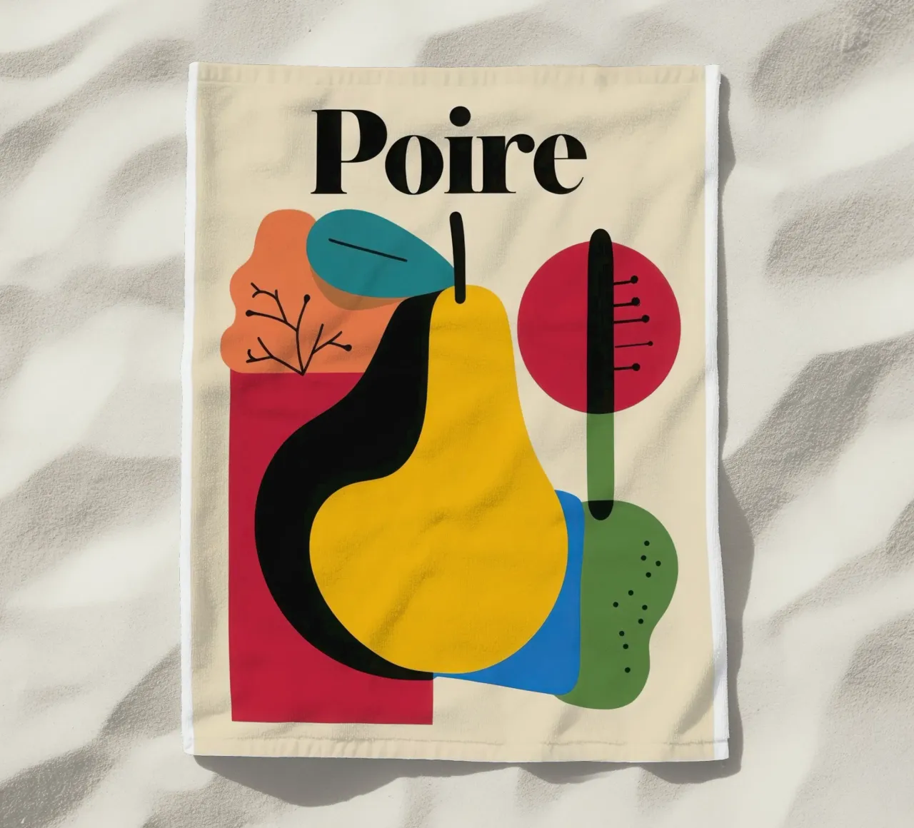 Poire Musicale telo mare da Pop and Fruits - Affiches & posters