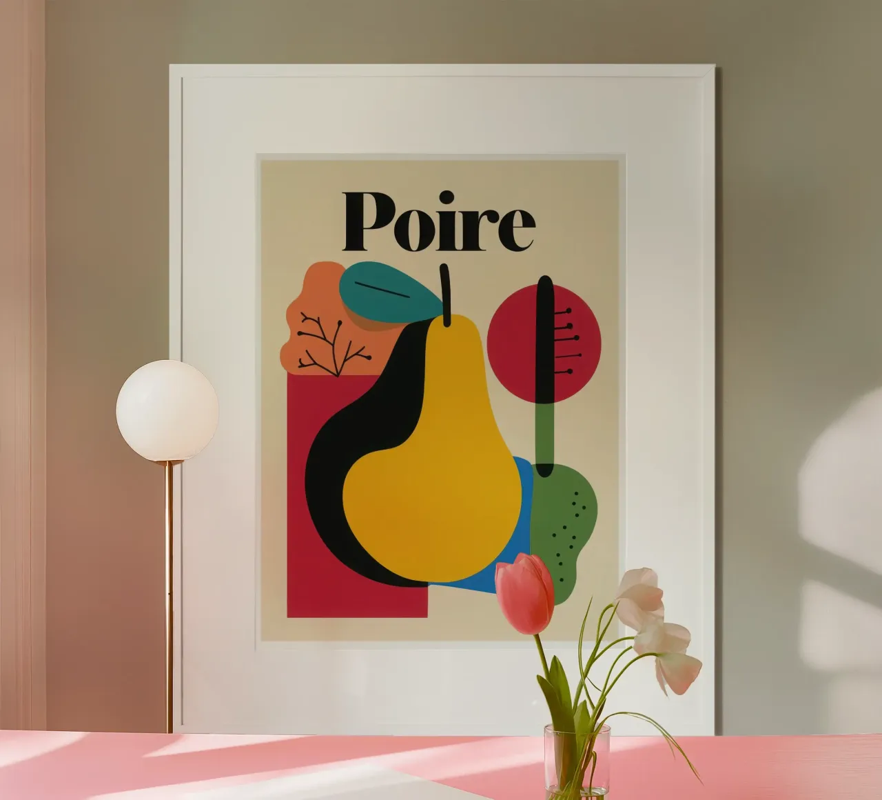 Poire Musicale poster by Pop and Fruits - Affiches & posters