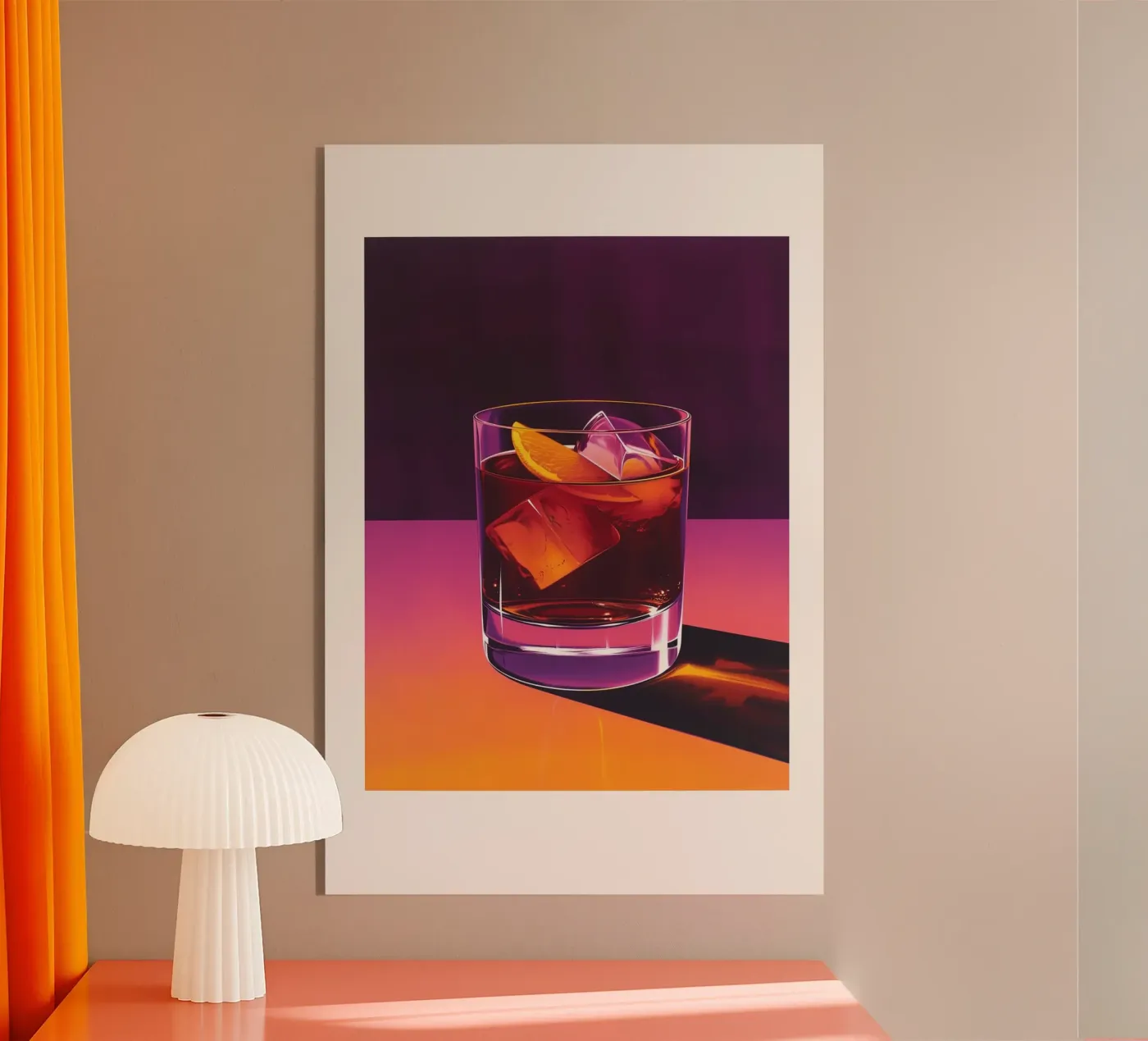 Negroni Acryl-Glas von Malou-Studio