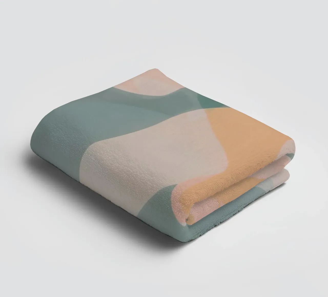 Abstrakter Frauenkörper in Pastell-Farben Handtuch von Autofocus