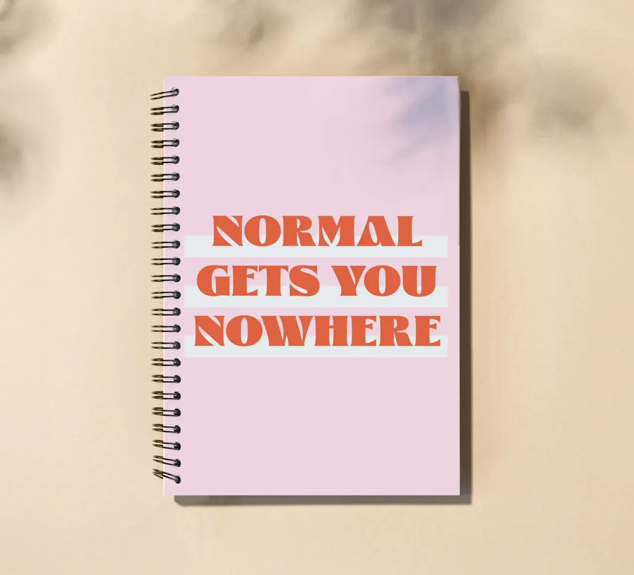 Normal gets you nowhere spiral notebook by Malou-Studio