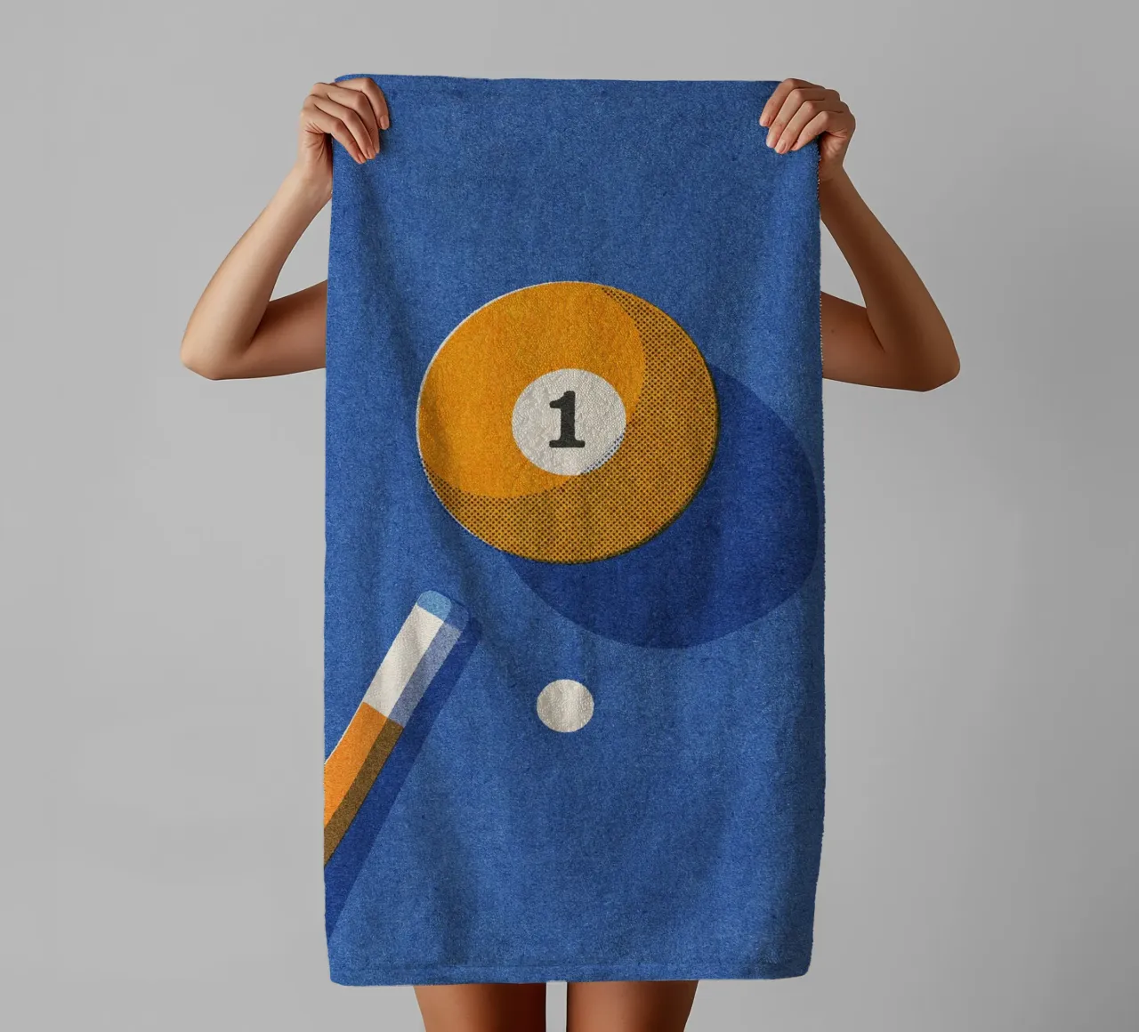 BALLS - Billiards - Ball 1 asciugamano da bagno da DANIEL COULMANN